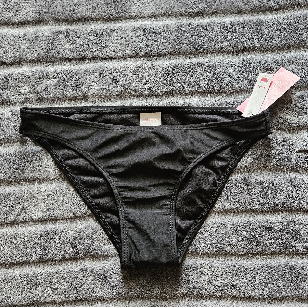 Xhilaration Cheeky Bikini Bottoms - Black